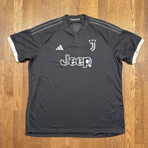 Adidas Juventus 2023 2024 Third Slim Gray Cream HR8250 Soccer Jersey Mens 2XL